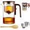 teiera degli assassini Teiera magnetica in vetro, teiera Enchanti, teiera Tea Witchcraft, teiera in vetro con infusore, teiera con infusori for tè sfuso, teiera Elevaur(520ML)