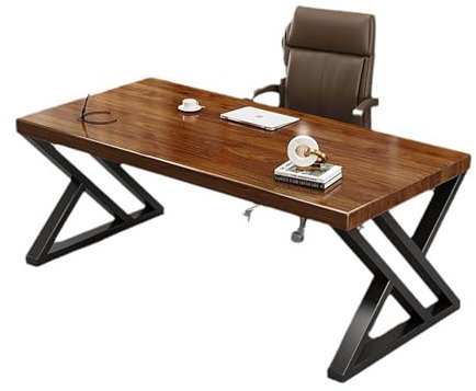 Gaming Desk Modern Solid Wood Computer Study Writing Table 160 x 80 cm Executive Workstation for Home Office
