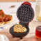 UUE Mini Waffeleisen, 350W Waffeleisen Klein, Waffelmaker mit Antihaftbeschichtung, Mini Pancake Maker für Waffeln, Retro Design Herzwaffeln mit LED-Leuchten für Kindergeburtstage, Familienfeiern