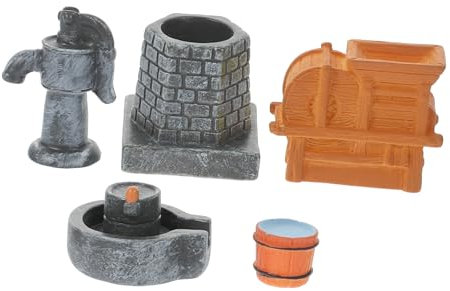 KOMBIUDA 5 Piezas Decoración Miniatura de Granja de Accesorios Escena de Granja Miniatura Colecciones y