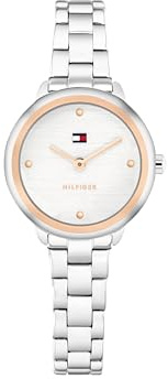 Tommy Hilfiger Two Hand Quartz Movement Watch for Women with Silver Stainless Steel Bracelet - 1782814