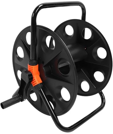 Garden Hose Reel, 50m/164.0ft Water Hose Holder Large Capacity Multifunctional Pipe Reel Cart Roller for Outside Garden Car Lawn Yard