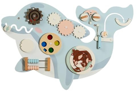 Panneau d'activité murale - Jouet éducatif pour la petite enfance | Panneaux sensoriels en bois - Pour les enfants à la maison maternelle maternelle salle de classe et salle de jeux