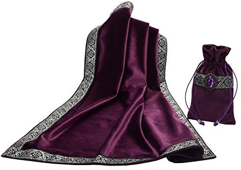 BLESSUME Tarot Tischdecke Altar Tarot Tuch, One Size (Lila)