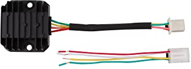 WOOSTAR 4 Wire 12V Voltage Regulator Rectifier Replacement for 196cc Clone Engine GY6 50cc 150cc Lifan 125cc Scooter Moped JCL NST Taotao ATV（Female Plug）