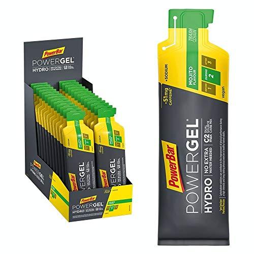 Powerbar - PowerGel Hydro - Mojito - 24x67ml - High Carb Energie Gel - Natrium - 51mg Koffein