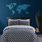 Indus Textiles 100% Pure Cotton Reversible Patterned Duvet Cover Sets Spades Black, Single