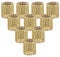 Serviettenringe, Gold Bling Strass Diamant Serviettenschnallen für Tischdekoration, Hochzeit, Abendessen, Party, DIY Dekoration, Set von 100 Stück