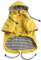 Pethiy Premium Hunde Regenmantel,Regenjacken für Hunde,wasserdicht Hundemantel mit Reißverschluss,Hund Regendicht Hoodies mit reflektierenden Knöpfen und Taschen,mit abnehmbare Kapuze-Gelb-L