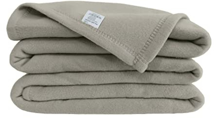 Fleecedecke Polyester – Stahl 240 x 260 cm – POYET Mote – Kollektion POLECO