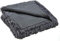 CelinaTex Shetland Bettwäsche 220 x 240 cm 3-teilig grau Polar-Fleece Bettbezug Flokati Optik Bett Garnitur
