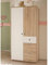 möbelando Kinder-Kleiderschrank Drehtürenschrank Schrank Babyzimmer Floris I