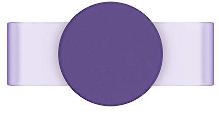 PopSockets: PopGrip Slide Non-Adhesive Phone Grip & Stand with a Swappable Top for iPhone 11 Silicone Case - Fierce Violet