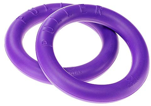 Ferplast Hunde Spielzeug, Hundetraining Ring zum Kauen, zum Laufen, Springen, Schießen, Ungiftig, Schwimmend, Puller MIDI, Hundespielzeug für kleine und mittelgroße Hunde, Set mit 2 Fitness Ringen