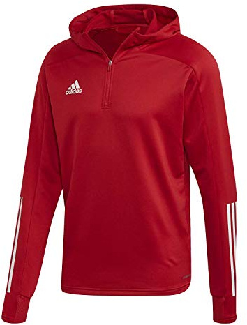 Adidas, Condivo 20, Kapuzen-Sweatshirt Und Zip, Team Power Rot/Weiß, S, Mann