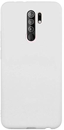 CUZZCASE Kompatibel mit Xiaomi Redmi 9 Hülle Case Silikon Schutzhülle Handyhülle,Outdoor Stoßfest Schutzhülle Schmaler Telefonschutz-Stoßfest-Weiß