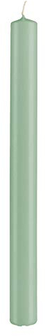 Stabkerzen Seemoos Seafoam 30 x 3 cm, Inhalt 6 Stück, deutsche Markenkerzen tropffrei für Kerzenleuchter, Kerzen Leuchterkerzen