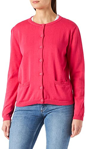 Armor Lux Damen Cardigan Strickjacke, Shocking/Pink, XXL