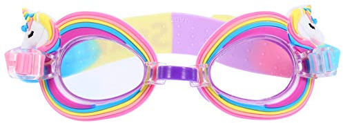 SOIMISS Mädchen Schwimmbrille Einhorn Schwimmgläsern Leck Anti Nebel UV Schwimmmaske Für Kleinkind Kinder
