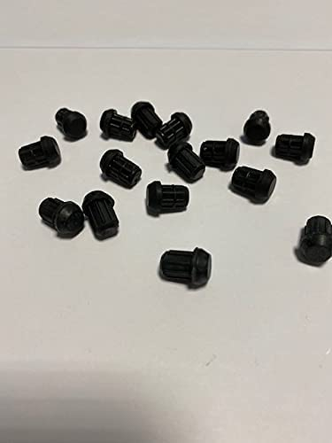 CG94 - Set 16 Gommini Antigraffio Compatibili con Griglia Piano Cottura Fo!ster | Adattabili ai Modelli 9606910, 7066042, N7066V | Protezione e Durabilità, Nero