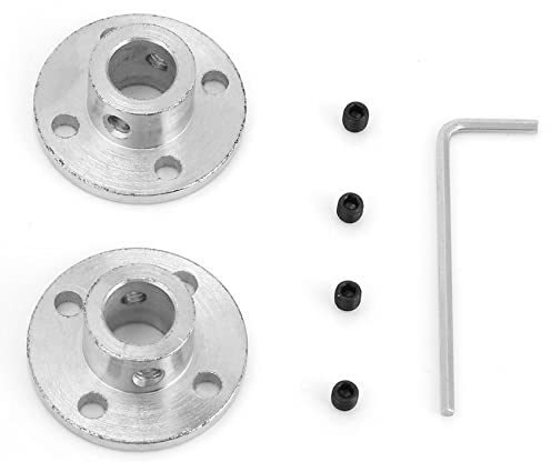 Artillery Flanschkupplung, 2 Stück M4 Flansch Kupplung Motorführung Wellenkupplung Motoranschluss Id 10 Mm Od 16 mm Wellenkuppler Starre für Heimwerkerteile DIY Teile Silber Ton