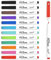 YISAN Magnetische Whiteboard Stifte Dünn mit ultrafeiner Spitze,Abwischbar Stifte,Whiteboard Marker 0,7 mm Extra Feine mit Radiergummis, 12 Farben mit Geringem Geruch,70559