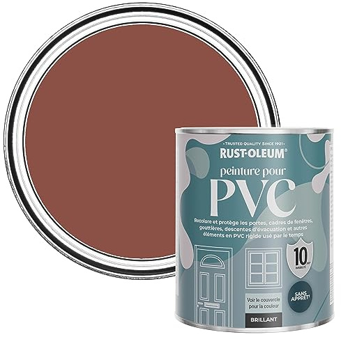 Rust-Oleum Red uPVC Door and Window Paint In Gloss Finish - Fire Brick 750ml