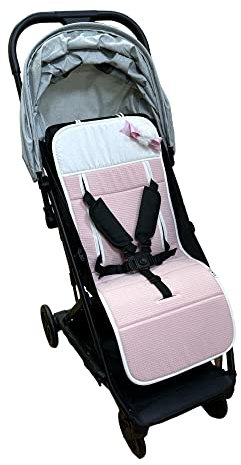 Colchoneta silla paseo universal transpirable de algodon (Rosa)
