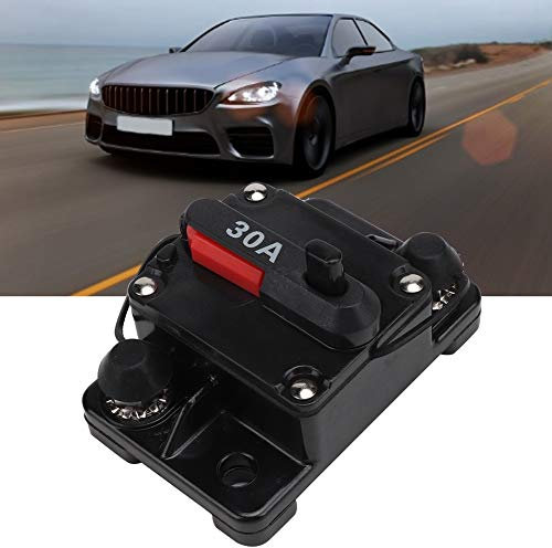 Disjoncteur en Ligne Réarmable Audio Stéréo de Voiture 12V 30A/40A/60A Disjoncteur de Fusible de Récupération Automatique (30A)