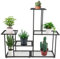 Willonin Etagère de Jardin pour Plantes escalier en Fer,Métal Étagère à Fleurs, Porte Plantes Fer Forgé, etagere plante Extérieur Intérieur, Idéal pour Maison Balcon Terrasse Jardin (85*25*82cm)