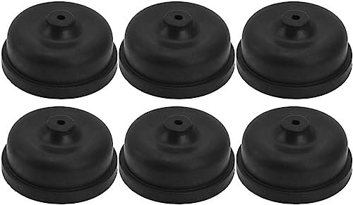 6Pcs Black Aquarium Diaphragm Air Pump Accessories Rubber Oxygen Pump Replacement Parts for Aquarium Fishing Oxygen Pump Aquarium Air Pump Accessories for Aquarium Air Oxygen Pump