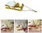Oblique Unique® Deko Schlitten aus Echtholz als Tischdeko Dekoration für Weihnachten Kinder Basteln (Gold - 7 cm)