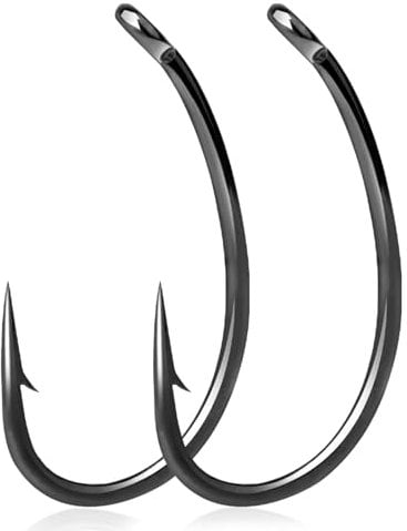 9KM DWLIFE Carp Fishing Hooks 50Pcs,Barbed Carp Hook for Fishing Rigs Tackle Set Up Size 8