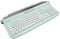 KIMISS Clavier de Machine à écrire sans Fil, Tablette à Support intégré BT5.0 pour Smartphone et Ordinateur Portable TY Style Rétro 104 Touches (Menthe Verte)
