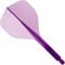 Condor AXE 120 | Dart Flights und Farben (Clear Purple, Long)
