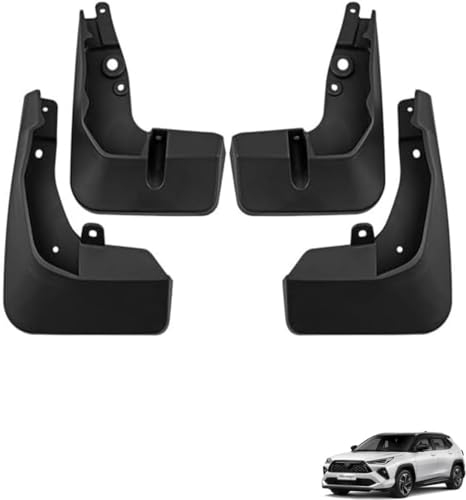 YUANXJUN 4 Pezzi Auto Parafanghi Paraspruzzi per Toyota Yaris Cross GR 2023, Anteriori Posteriori Paraspruzzi