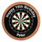 PRECUT 8 Inch Personalised Edible Dart board Birthday/Party Cake Topper Decoration - Available in Wafer or Icing (Icing)