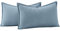 Madizz 2er Set Schlicht Chenille Kissenbezügen Weiche dekorative Kissenbezüge für Sofa Schlafzimmer Kissenhülle Blau 40x60 cm Rechteckig