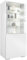 Vladon Vitrine Granada, Armoire Vitrée Made in Germany, avec Porte en Verre et Insert en Verre, Blanc Mat/Blanc Mat (50 x 122,5 x 34,5 cm)