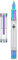 Asvine V200 Titanium Fountain Pen Vacuum Filling, Rainbow Bock Extra Fine Nib Clear Demonstrator Acrylic with Pen Case and Wrench
