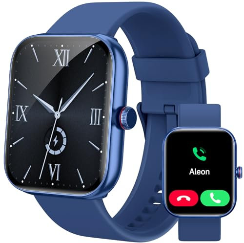 Smart Watch per telefoni Android iOS, display HD da 1,91 pollici, smartwatch per donne e uomini, Alexa integrato (rispondere/effettuare chiamate), fitness e monitoraggio del sonno,