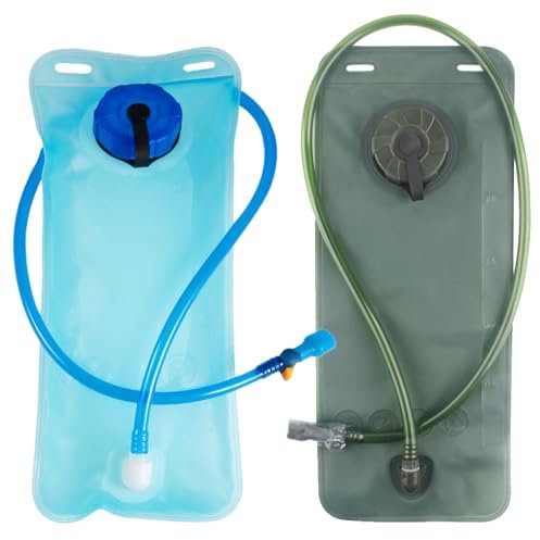 DKDDSSS 2 Pièces Poche Hydratation 2 litres, Poche a Eau Sacs à Dos d'hydratation Sacs d'hydratation, Grand Réservoir d'eau à Ouverture pour Utilisation en Extérieur Randonnée, Gourde Souple Running