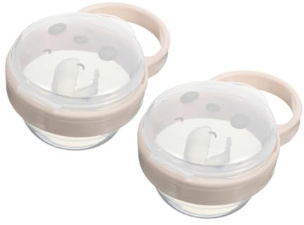 Toyvian 2piezas Caja Organizadora De Chupetes Transparente Para Viajes Contenedor De Chupetes Portátil Gancho Accesorios Higiénicos Para Bebés Mochilas De