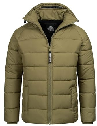 Arctic Seven Herren Winterjacke (S-3XL) - Wind- & Wasserabweisend, abnehmbare Kapuze, 4 Taschen, Steppjacke, Warme Jacke Männer - AS-420