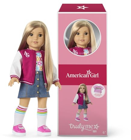 American Girl, Truly Me 18-inch Doll #131 with Brown Eyes, Straight Blonde Hair, Light-to-Medium Skin, for Ages 6+