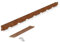 blizz-z terraflex cort Randeinfassung Cortenstahl-Set L 1,90 m x B 6 cm (5 Stück mit Zubehör) | Rasenkantenband, Beeteinfassung, biegbar, formbar, walzblank, Stärke 1 mm | Made in EU