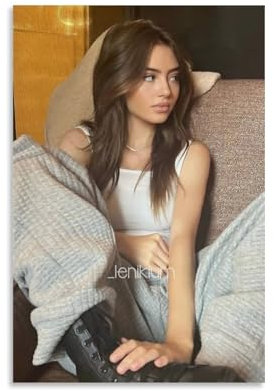 NJGUO Dekoratives Gemälde, Ölgemälde, Motiv: Filmschauspieler, Stern, Leni Klum, Leinwand, Wandposter und Kunstgemälde, Druck, modernes Heimschlafzimmer, Dekoration, Poster, 40 x 60 cm, ungerahmter