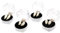 Vaguelly Halloween Fangs Props Dentures Different for Vampire Costumes Parties Cosplay
