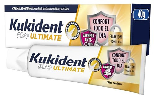 Kukident PRO Ultimate Crema Adhesiva Para Prótesis Dentales Completas Y Parciales 40 g