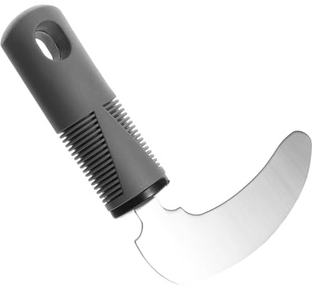 Cucchiaio per Disabili in Acciaio Inox, Utensile Alimentare Adattivo | Pp, Design Anti-shake, Supporto Riabilitativo per Pasti e Taglio Quotidiano
